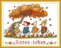 Geese in autumn