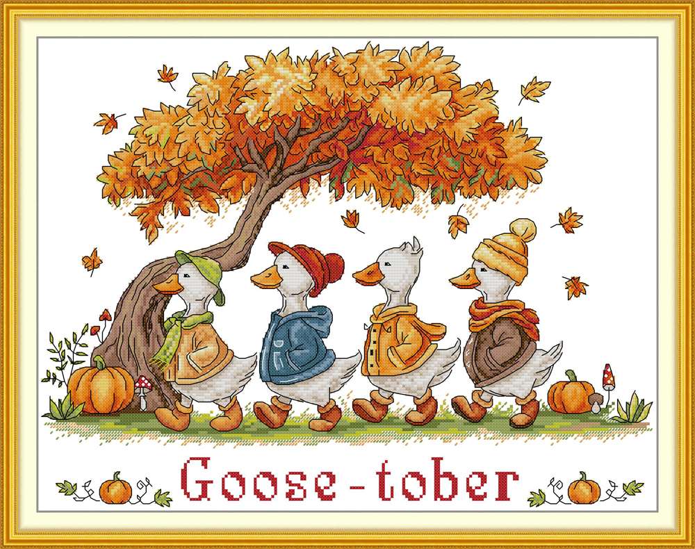 Geese in autumn