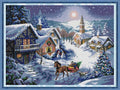Dusk in the snow